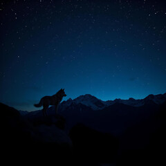 wolf in the night