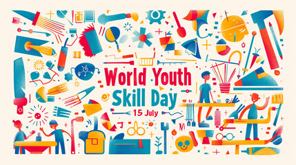 banner of world youth skill day 