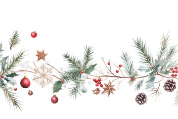 a holiday bonus announcement with festive winter themed visuals, corporate news, isolated on white background