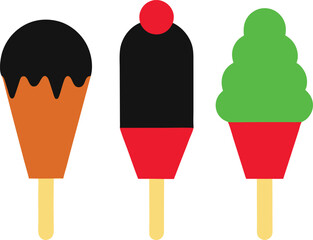 Three Delicious Summer Popsicles Chocolate, Cherry, and Mint