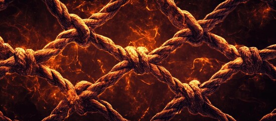 Rope netting as a security feature illustrating fence reinforcement and protection concepts for durable outdoor solutions