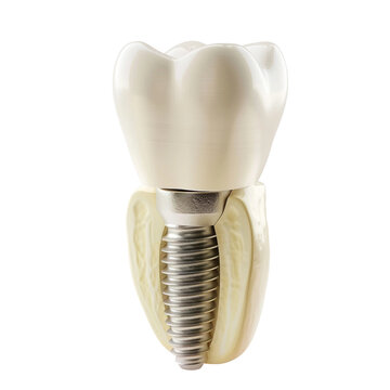 recommend clip art: Dental implant model of molar tooth clip art