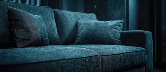 Professional textile cleaning of a sofa in a modern apartment highlighting meticulous care and preparation for deep washing techniques.