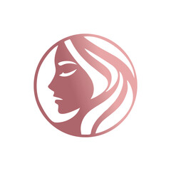 Beauty face design logo with creative concept