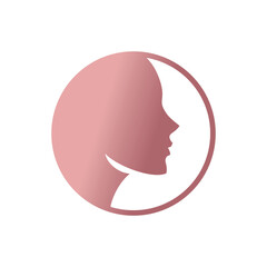 Beauty face design logo with creative concept