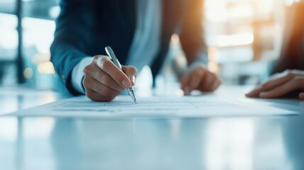 Tax consultation advisor concept. Consultant pointing to a tax return form, explaining refund eligibility and submission timelines to a client