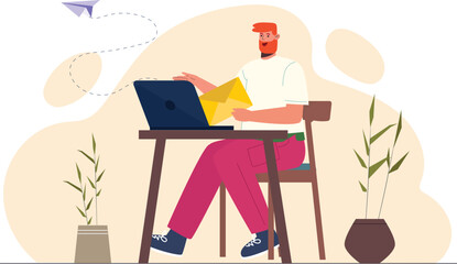 Email Service Illustration