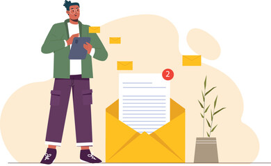 Email Service Illustration