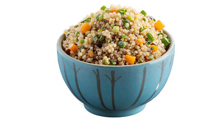 Quinoa Salad with Vegetables in Bowl
