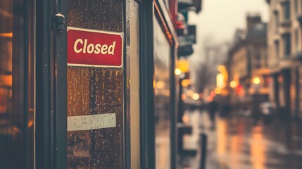 Closed small business storefront with a "For Lease" sign in the window, reflecting the challenges faced by local entrepreneurs in a changing economic landscape.