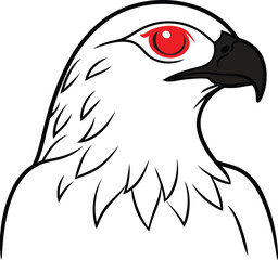 eagle head vector