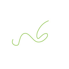 green thread line vector