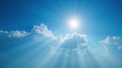 blue sky with clouds