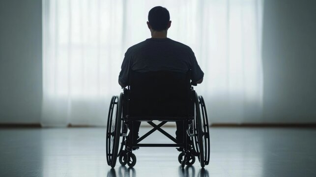 Wheelchair user participating in adaptive fitness classes engaging in physical activity and rehabilitation to promote an active lifestyle independence and empowerment  Showcasing disability inclusion