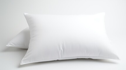 Soft white pillows elegantly displayed against a minimalist background highlighting comfort and style for home decor or bedding designs.