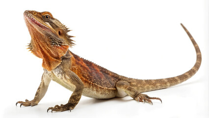 Obraz premium Bearded Dragon Lizard. PNG.