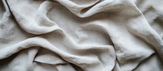 Obraz premium Natural linen fabric texture for vintage decor and interior design backdrop with subtle wrinkles and soft hues for artistic applications