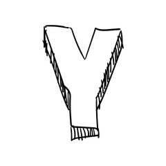 png transparent background hand drawn letter Y
