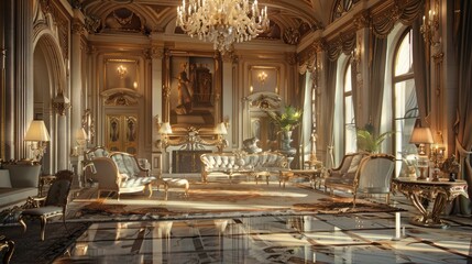 Fototapeta premium Living room interior 