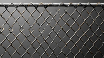 Image of Metallic Wire Mesh Isolated on Transparent Background