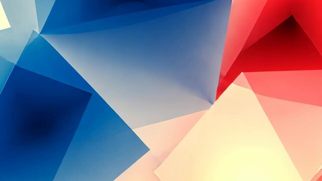 Abstract orange geometric paper curl 3D shape light background for design template