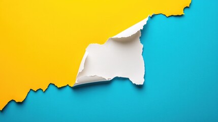 Copper Fittings Soldering Process Featuring Worker Utilizing a Blowtorch on Bright Blue and Yellow Background