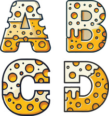 Cheese Alphabet: A Flavorful Typeface