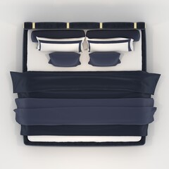 3d render Bed design element. Furniture Collection