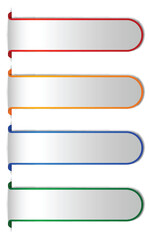 Fototapeta premium Colorful Infographic Tabs Design