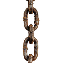 Obraz premium A sturdy chain frame isolated on transparent background png