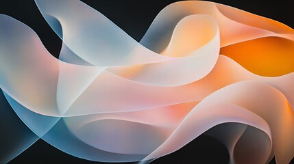 Abstract Swirling Pastel Colors Elegant Fluid Design Background
