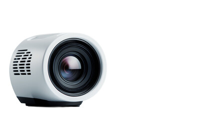Film projector on transparent background