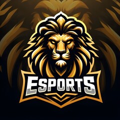 Obraz premium Lion head esport logo gaming