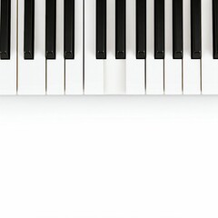 Naklejka premium close up top view of white and black piano keys
