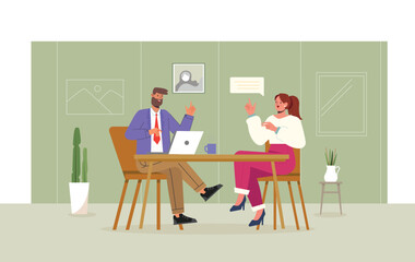 Job Interview Illustration