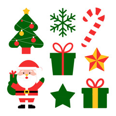 christmas icons set