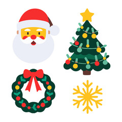 santa claus and christmas tree