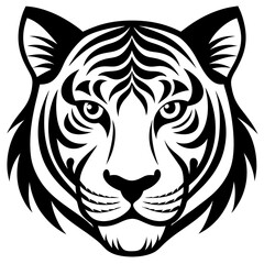 head of a tiger illustration