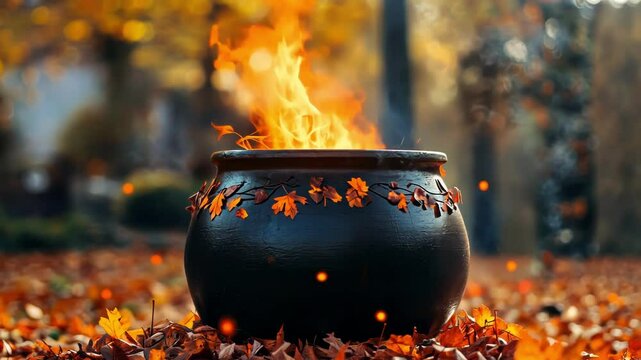 Autumnal Essence with Fiery Cauldron