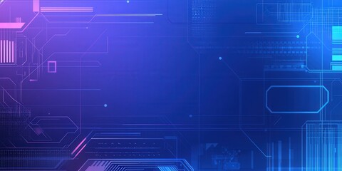 A vibrant, digital background featuring abstract lines and shapes in blue and pink hues, ideal for tech or futuristic themes.