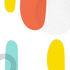 Pop art background with wave pattern. Vector splash overlay geometric design with trendy Memphis style