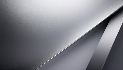 Metallic Abstract: Silver and Gray Geometric Shapes 