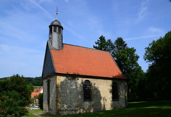 Historical Annen Church in the Village Oelber, Lower Saxony