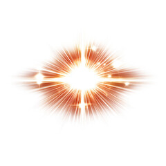 Sunlight special lens flare light effect on white and Transparent Background.