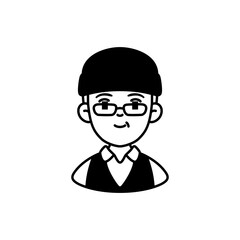 Career Avatar Character Icon Design - Luxury Vector Line Art Illustration