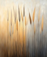 Fototapeta premium Abstract Field of Grasses in Soft Hues