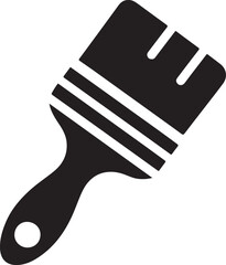 paintbrush silhouette vector art for creative projects.