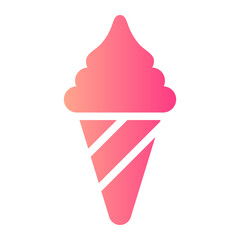 ice cream gradient icon