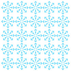 CHRISTMAS SNOWLAKES WINTER DESIGN PATTERN TEXTURE BACKGROUND VECTOR