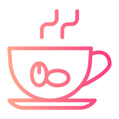 coffee gradient icon